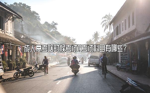 成人高考啥时候考试?考试科目有哪些? 成人高考啥时候考试?考试科目有哪些?