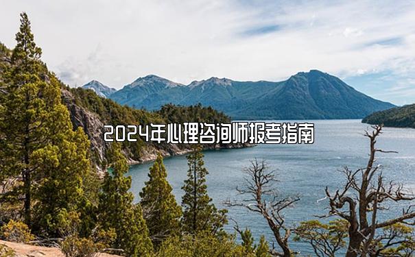 2024年心理咨询师报考指南 2024年心理咨询师报考指南
